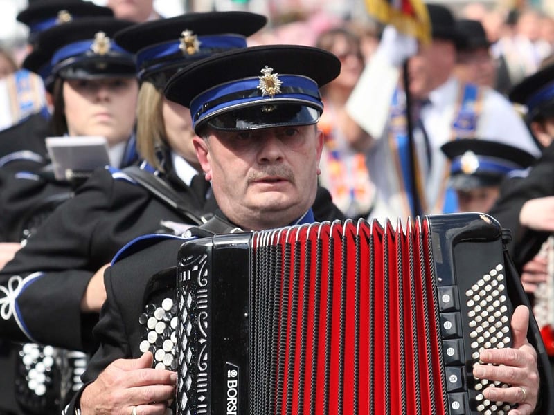 Striking up a tune on the Twelfth. NT29-049FP