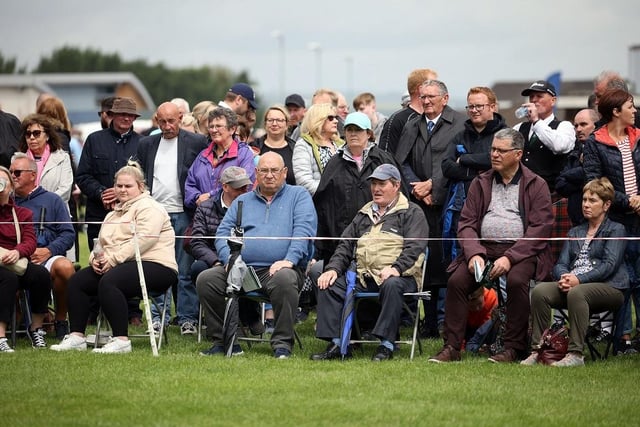 Spectators at the All-Ireland Pipe Band Championships.