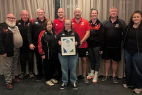 Rainey warriors at Disability Sport NI awards evening | Supplied