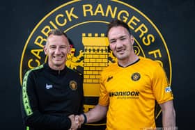 Albert Watson and manager Stuart King.