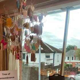 The annual Forget Me Not Group’s Service of Remembrance was held at the Stormont Hotel, the symbolic Tree of Remembrance holds the names of the babies and little ones who have died before or after birth. Pic credit: SEHSCT