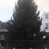 Christmas tree at Broadway, Larne. Pic: Local Democracy Reporting Service
