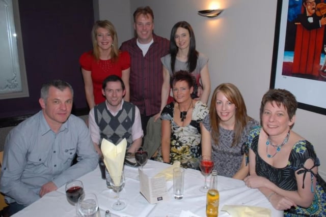 Attending the Larne Athletic Club awards night in Chekkers Wine Bar in 2010.
