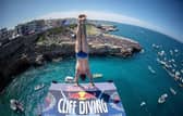 The PSNI has issued travel advice ahead of The Red Bull Cliff Diving World Series in Ballycastle. Credit: Romina Amato/Red Bull Content Pool