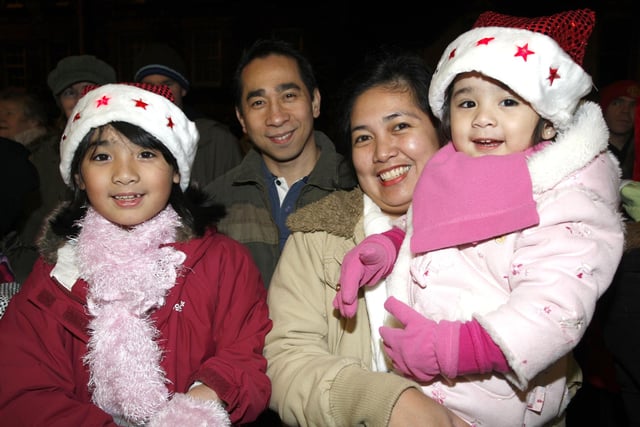 This family wait for Santa to arrive during the switch on of the Christmas Lights in Garvagh in 2007