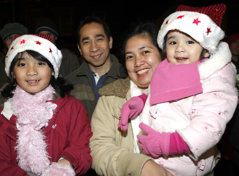 This family wait for Santa to arrive during the switch on of the Christmas Lights in Garvagh in 2007