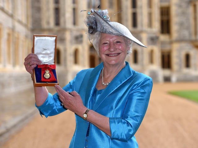 Although born in Lancashire, Mary Peters moved to Portadown with her family as a child and attended Portadown College. She was head girl of the school in 1956. Her PE teacher Kenneth McClelland introduced her to athletics. In the 1972 Summer Olympics in Munich, Peters competing for Great Britain and Northern Ireland and won the gold medal in the women's pentathlon. She had finished 4th in 1964 and 9th in 1968. In 1972, Peters won the BBC Sports Personality of the Year award. She represented Northern Ireland at every Commonwealth Games between 1958 and 1974. In these games she won 2 gold medals for the pentathlon, plus a gold and silver medal for the shot put. Peters established a charitable Sports Trust in 1975 (now known as the Mary Peters Trust) to support talented young sportsmen and women, both able-bodied and disabled, from across Northern Ireland in a financial and advisory capacity. Mary Peters has a number of honours most recently in 2019 she was appointed a Lady Companion of the Order of the Garter (LG) and therefore granted the title Lady.