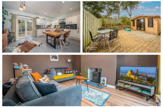 The Larne property has three bedrooms and a garden office. Photos: Independent Homes