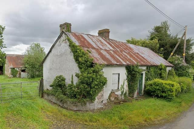 This 19th-century listed cottage, on the Cushenny Road, outside Portadown, is going to be extensively refurbished. Credit: Google