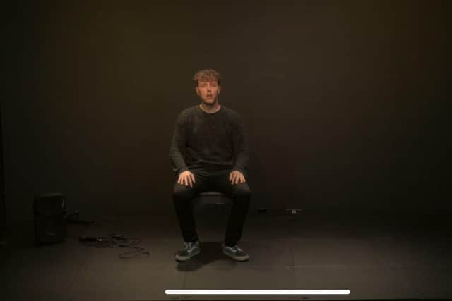 Causeway Coast actor Steven Millar in 'Dance Hall' his work-in-progress which is inspired by his five years working in a high-needs dementia care home.  Credit Steven Millar