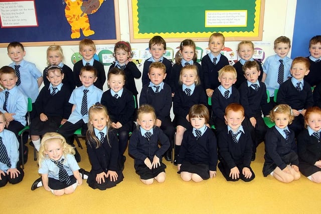 Ballymacrickett Primary One pupils in 2010