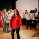 Emma Hassard Communications Officer at the IEF at the TV advert shoot. Picture: Johnny Frazer