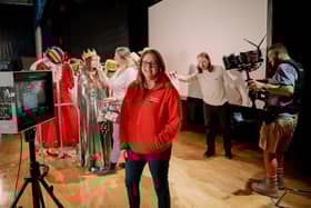 Emma Hassard Communications Officer at the IEF at the TV advert shoot. Picture: Johnny Frazer