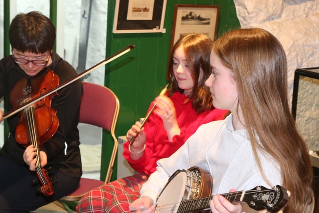 Musicians at the opening of Ballycastle Museum