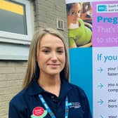 South Eastern Trust’s Health Improvement Midwife Emily Moss. Pic credit: SEHSCT