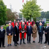 Ahead of Merchant Navy Day on Sunday September 3 Lisburn & Castlereagh City Council raised the Red Ensign Flag, the official flag of Britain's Merchant Navy, as a mark of respect. The Mayor Councillor Andrew Gowan was joined by the Lord Lieutenant for County Antrim Mr David McCorkell, the High Sheriff for County Antrim Mr Peter Thomas Watts Mackie, the Mayor’s Chaplain Mr Danny Roberts, Chief Executive of LCCC David Burns, Elected Members, LCCC Directors and Lagan Valley MLAs as well as members of the Lisburn Sea Cadets. Pic credit: Lisburn and Castlereagh City Council