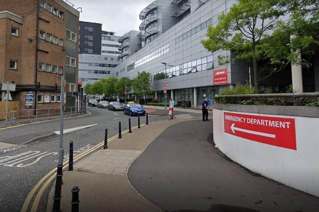 The footage was recorded close to the Royal Victoria Hospital's Emergency Department. (Pic by Google).