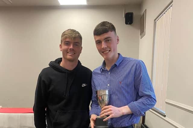 Emerging Player Jacob Scarlett with Jake.