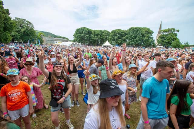 Festival goers enjoying the sounds of summer 2022 in Glenarm.