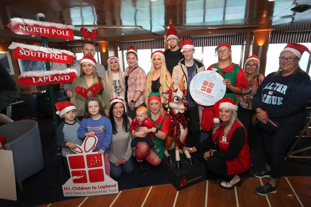 The Northern Ireland Children to Lapland and Days to Remember Trust’s annual “Walk to Scotland” fundraiser. Over 100 fundraisers boarded the Stena Superfast Ship at Belfast, bound for Scotland.