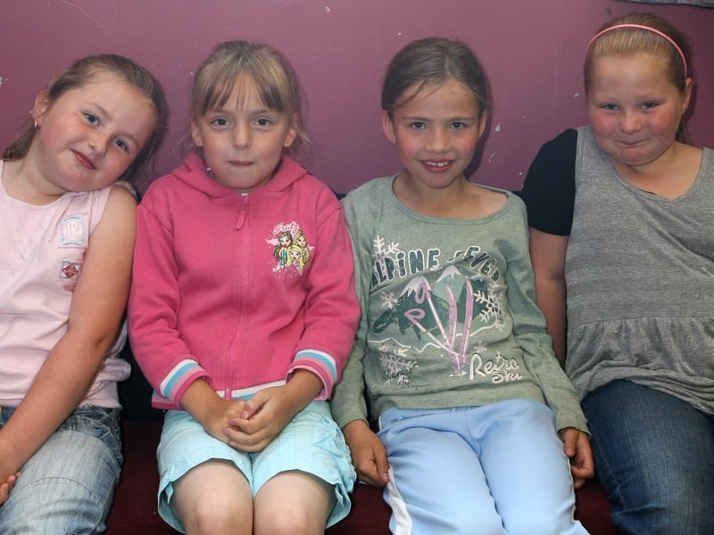 Emma Anthony, Anna Cardwell, Corrie Waring and Sophie McCann relaxing at the centre. Ct28-056tc