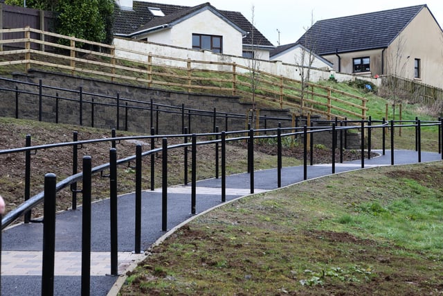 The new path at Rasharkin Community Centre allows residents and visitors to easily access the venue, as well as improving access to the village.