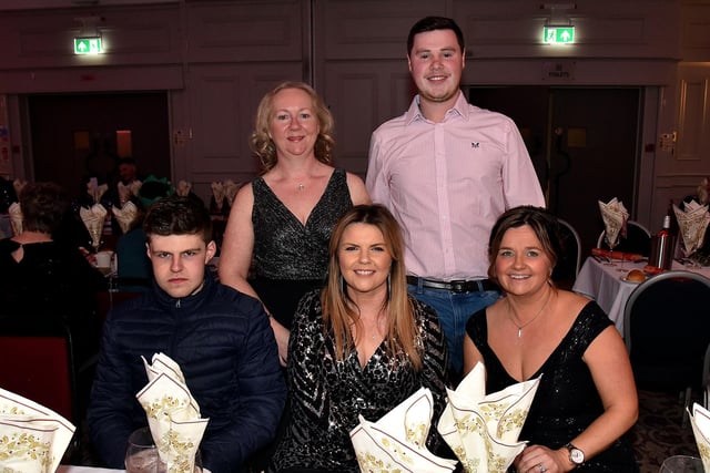 Pictured at the Seagoe Hotel Christmas Party Night on Saturday night are staff of JP Corry, Dromore. PT51-272.