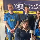 Members of Holestone YFC with the Club of the Year Award. (Pic: Contributed).