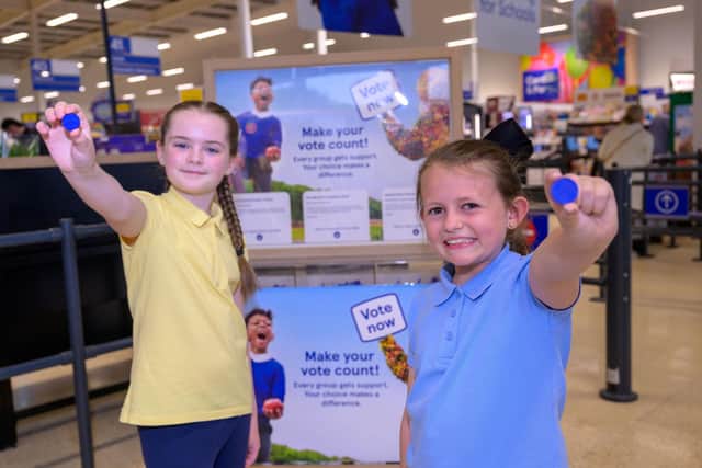 Customers can vote for the good cause they want to support by dropping the Tesco token they receive at the checkout into the relevant voting box as they leave the store.