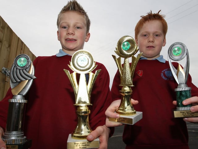 Pond Park Primary school pupils, Ross and Matthew Lightbody successfully competed in the Under 13 Sligo Open Badminton tournament in 2007. Both boys went on to win the Under 13 Boys' doubles and in the singles finals Ross was victorious over his brother Matthew