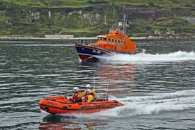 Larne RNLI crew rescued two people from the water off Islandmagee on Thursday, August 17. Picture: Larne RNLI
