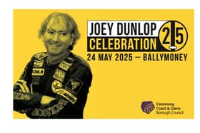 The achievements of motorcycling legend Joey Dunlop will be remembered at a special event in Ballymoney on Saturday, May 24. CREDIT CAUSEWAY COAST AND GLENS COUNCIL