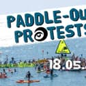 Portrush's West Strand will host a paddle out protest this Saturday, May 18, at 9.30am. Credit Surfers Against Sewage