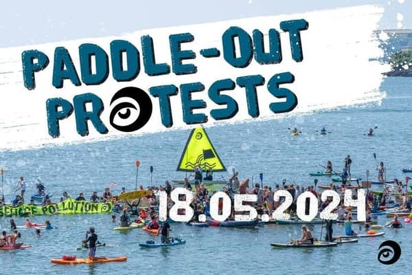 Portrush's West Strand will host a paddle out protest this Saturday, May 18, at 9.30am. Credit Surfers Against Sewage