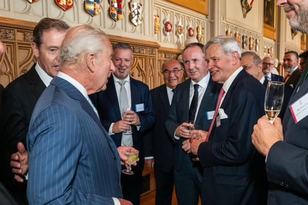 King Charles hosts Dr. Jan Antonis, Managing Director at InspecVision, at Windsor Castle