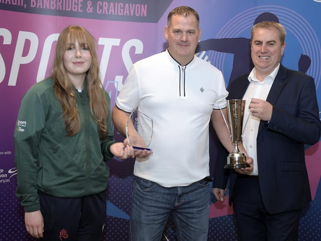 Club Coach sponsored by Sport Northern Ireland. Award winner: Jason McKay (Banbridge Amateur Boxing Club). Presented by Alan Curran (Sport NI) & special guest Alana Burns-Atkin.