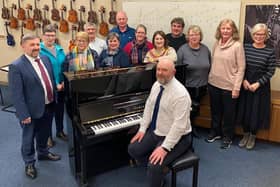 Office bearers of the Farmers’ Choir Northern Ireland with President, Minister of Health for Northern Ireland, Robin Swann, MLA. Not included, Andrew Mackey. Credit Farmers' Choir