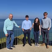 Paul Hogarth and Anthony McGuigan, from The Paul Hogarth Company pictured with Catherine Wright and Andrew Todd, from Tandem Design, who will collectively undertake the audit of the Causeway Coastal Route. CREDIT TOURISM IRELAND