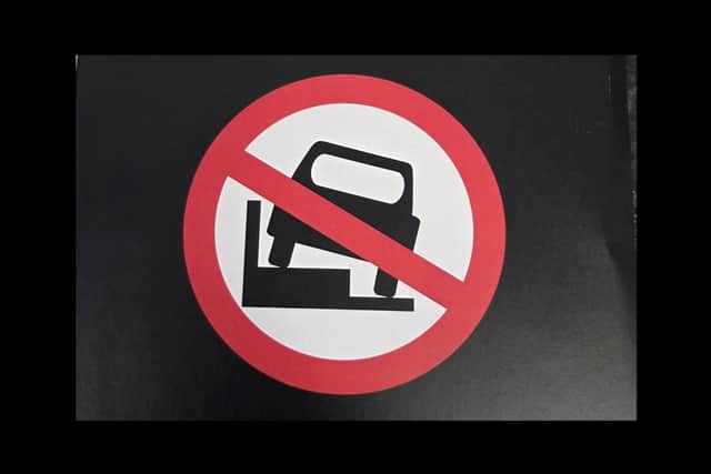 Officers from Carrickfergus Neighbourhood Policing Team have warned that they may issue a fixed penalty notice if vehicles continue to obstruct foothpaths along a number of streets off North Road. Photo: PSNI