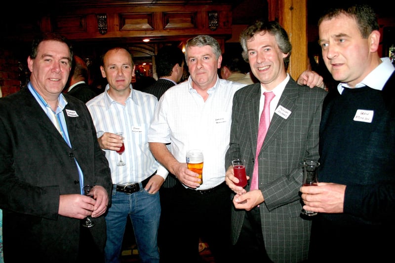 Pictured enjoying a Dalriada Class of 77 reunion held at Ballymoney Rugby Club back in 2007