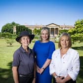 Claire Woods, Laura McCorry, Kim Diver are delighted to be recognised for their work at Hillsborough Castle. Pic Credit: Historic Royal Palaces