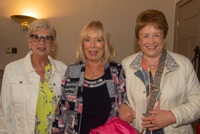 Looking forward to a great night of music are from left, Eileen Kerr, Muriel Aughey and Betty McDowell. PT17-258.