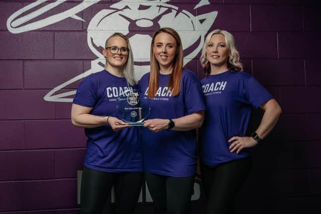 Forge Fitness coaches - Grace Smith, Sarah Lacey, and Joanne Hall. CREDIT GRACE SMITH