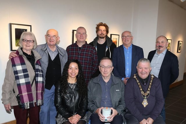 The Mayor of Causeway Coast and Glens Borough Council, Councillor Ivor Wallace, pictured with entrants of the competition