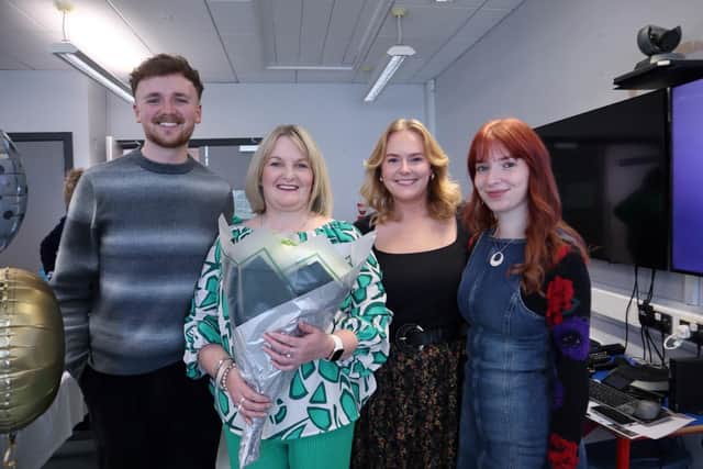 Pauline with son Andrew and daughters Megan and Emma. Pic credit: SEHSCT