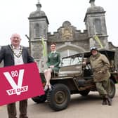Mayor of Antrim and Newtownabbey, Councillor Neil Kelly announces VE Day 80 Line Up