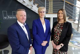 Eamon Donnelly (Non-Executive Director and Co-Founder, Uform); Julie Skelly (Head of Belfast Business Centre, Danske Bank) and Catherine Crilly (Business Support Manager, NI Chamber).