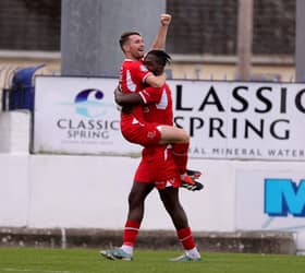Obhakhan scored his sixth goal of the season against Glenavon