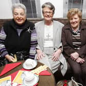 Pictured at the Save The Children Fashion Show at Coleraine Rugby Club back in October 2009 are Janella Cameron, Dorreen Millar, Kathleen McBride, and Joy Moore