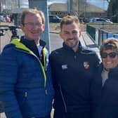 Matthew Bell with his parents John and Suzanne, sister Ashlea and brother-in-law Timmy